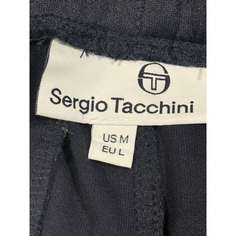 Sergio Tacchini Navy Blue Optimist Side Stripe Joggers Size M - Picture 4 of 12